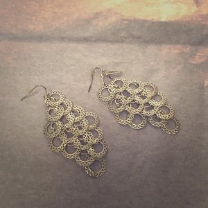 Silver dangly earrings